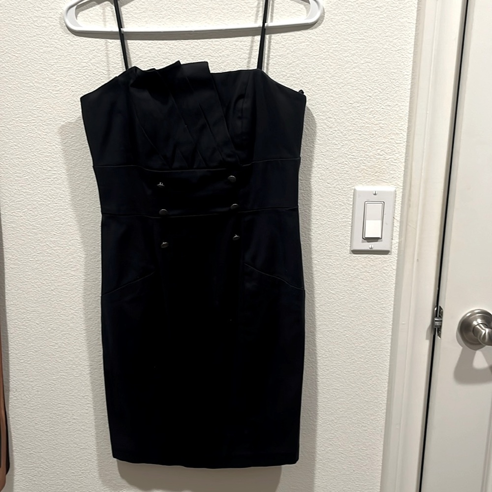 Decode 1.8 navy strap/strapless dress. Size 6